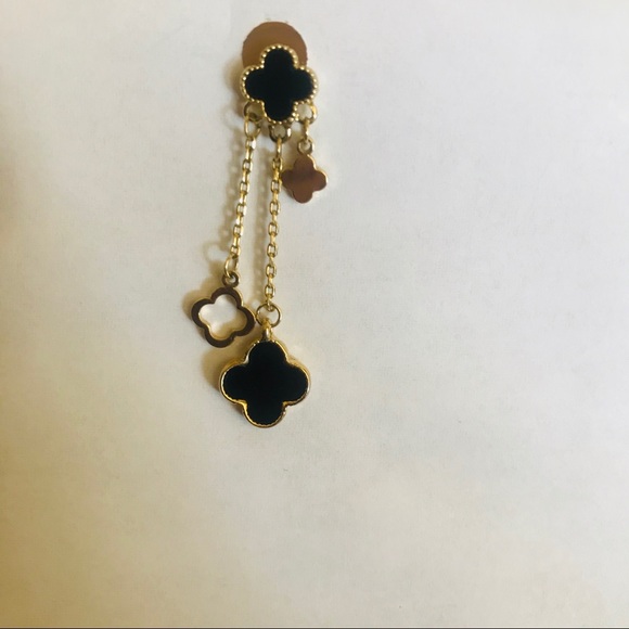 V C A Inspired quatrefoil drop earrings - Picture 5 of 8